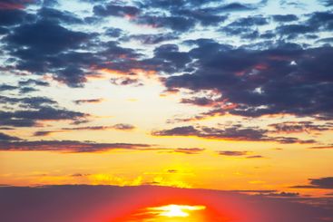 bright colorful sunset in the sky. beauty of nature...