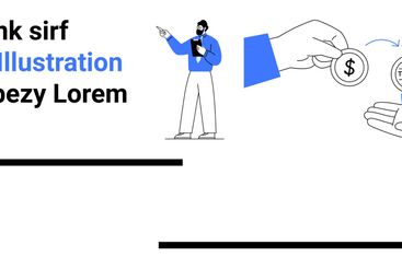 Business Transaction with Token Exchange Concept...