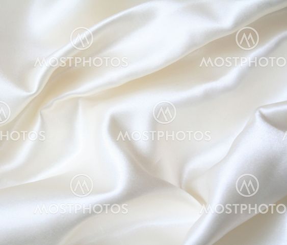 Smooth elegant white silk as background