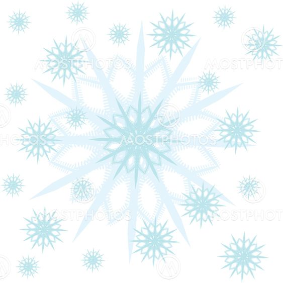 Snow of frame on background