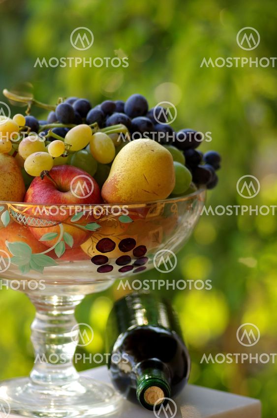 red wine with fruit