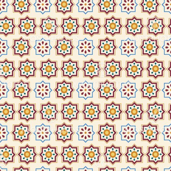 Seamless Colourful Ornament Tiles