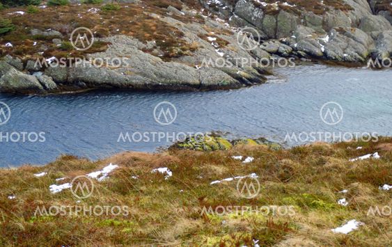 Colorful bay in Bulandet, Norway