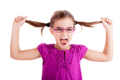 Pulling her hair out