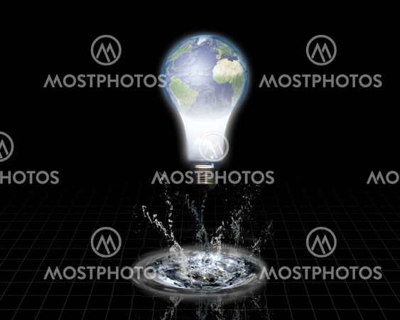 Earth Bulb and Splash