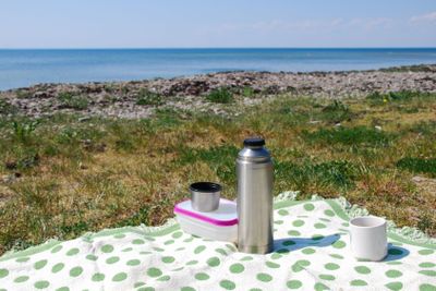 Fika på stranden