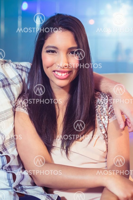 Pretty woman smiling at camera