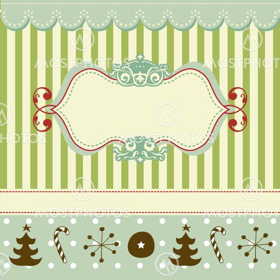 Retro Christmas card
