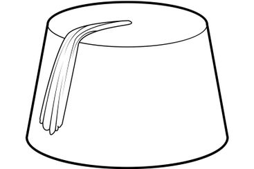 Fez Pillbox shape Hat with tassel. Head Fashion...