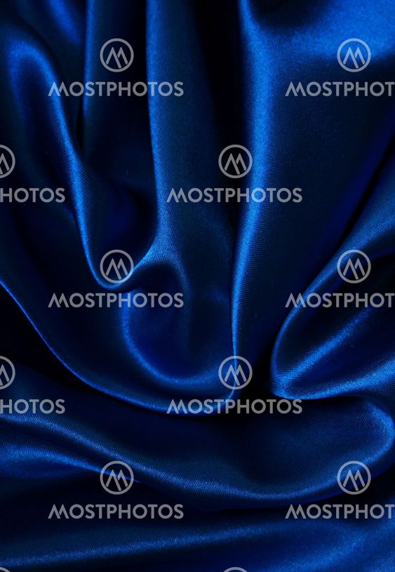 Smooth elegant blue silk