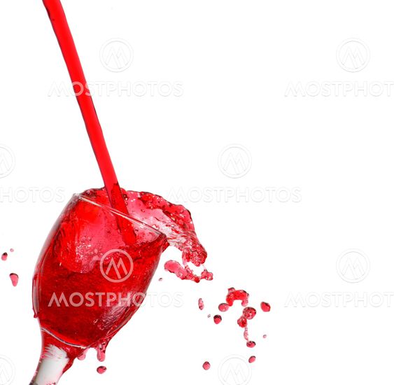 glass of red juice