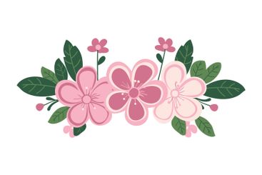 Beautiful Romantic Pink Floral Flower Crown Arrangements...