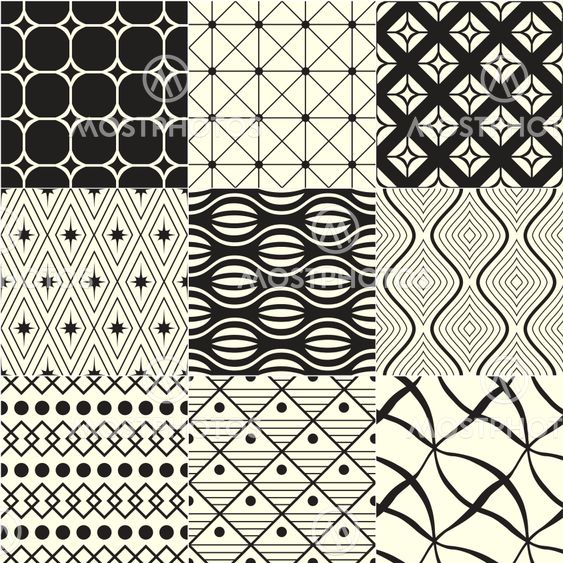 abstract geometric black and white background