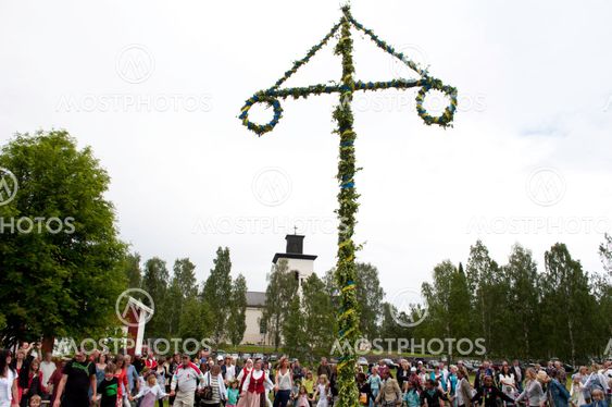 Midsummer in the north of Sweden, Boden