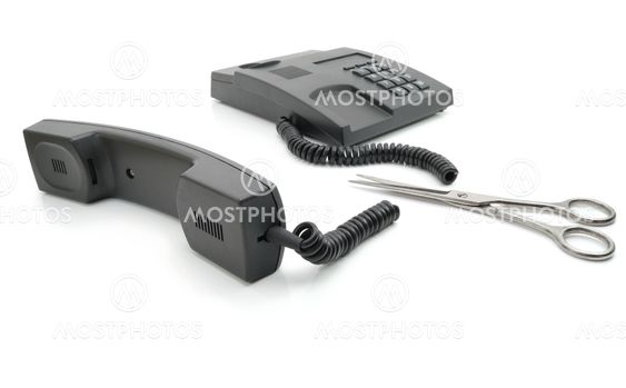 Broken grey phone