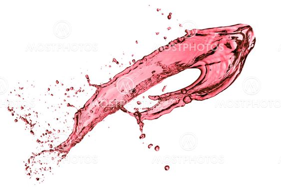 red wine splash