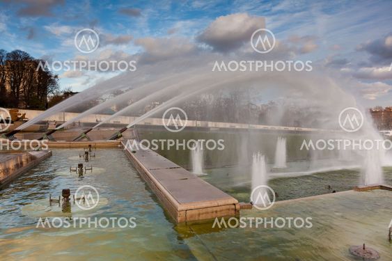 Trocadero gardens, Paris, France