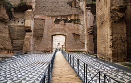 Rome, Italy - December 11, 2022: Terme di Caracalla or...