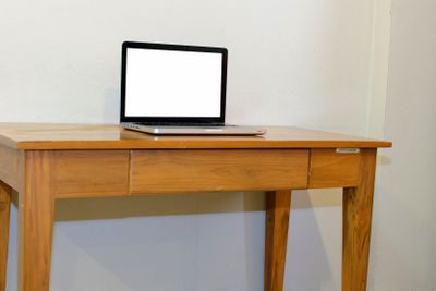 computer on table