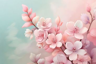 Cherry blossom, sakura flowers in spring season