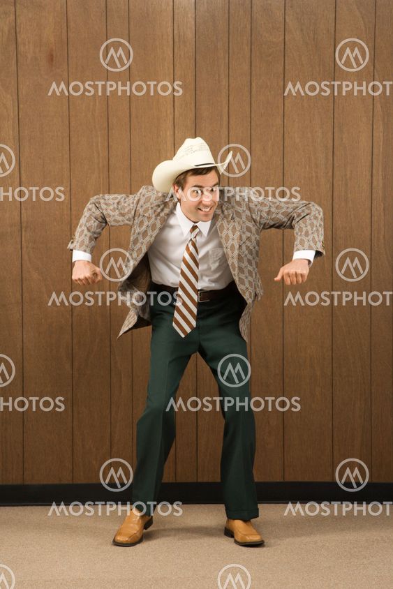 Man being playful.