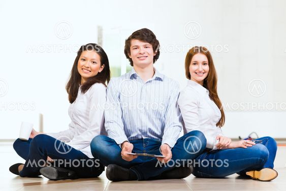 portrait of a group of young people