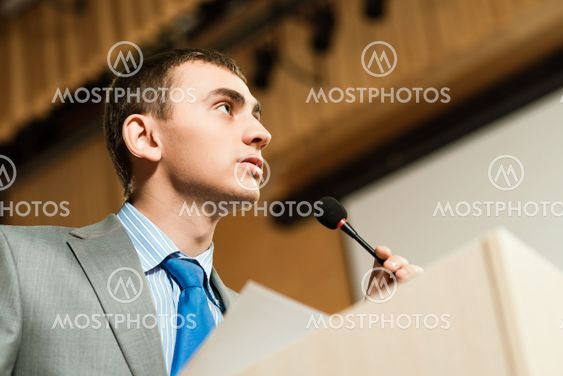 male speaker
