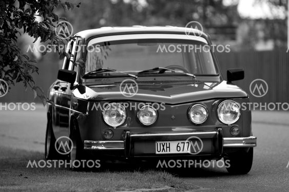 Renault R8 Black And White