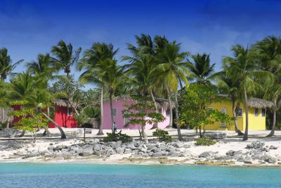 Small and Coloured Homes on the Coast of Santo Domingo