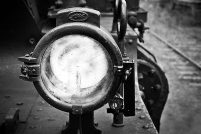 Ånglokslykta i närbild