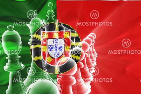 Flag Portugal bølgede forretningsstrategi