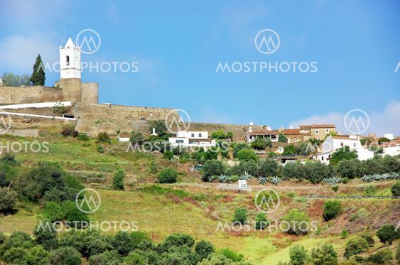 Landscape of Monsaraz, old village.