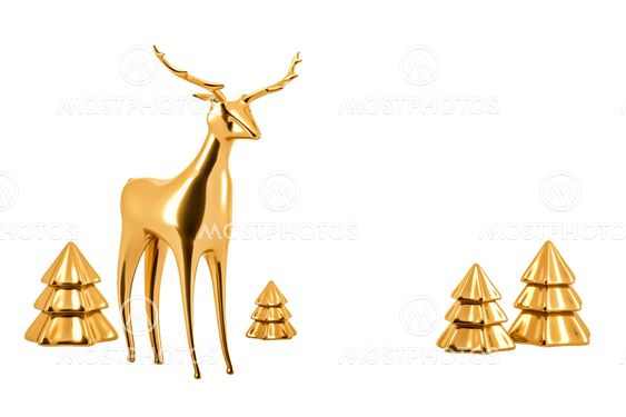 golden reindeer