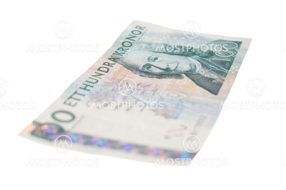 One hundred SEK bill.