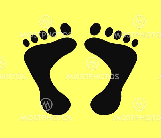 Footprints on sand