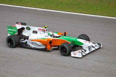 Liuzzi at the Malaysian Formula 1