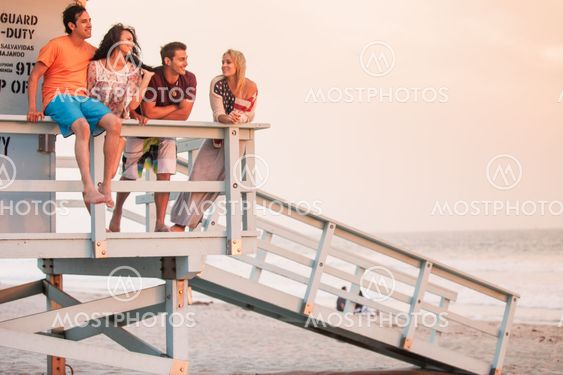 Group of Friends at the Beach
