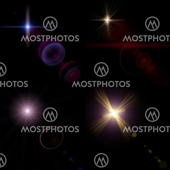 collage with suns and rays