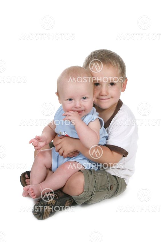 Two Brothers Sitting Together