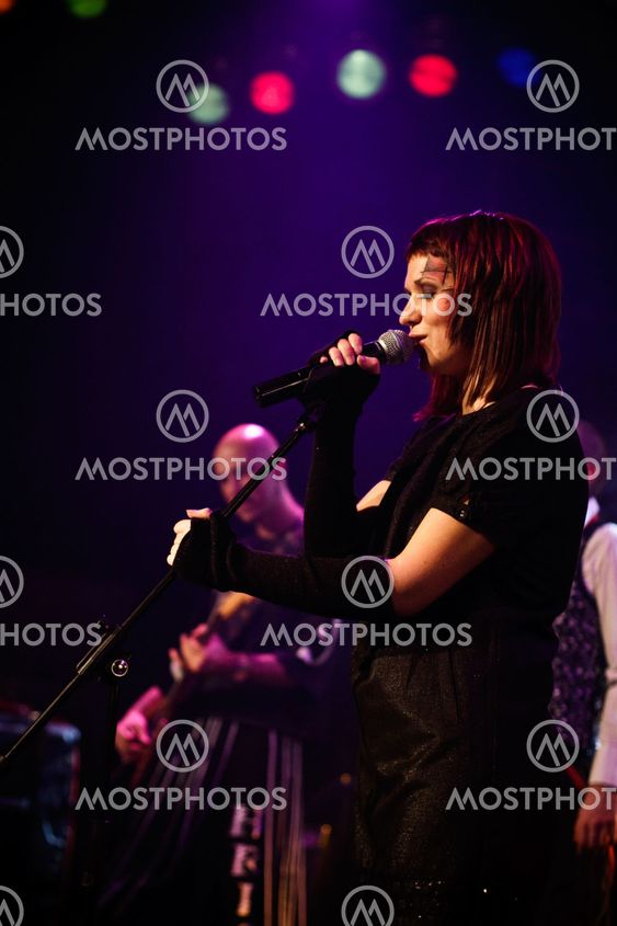 MOSCOW - MARCH 9: Razoom band performs at OTV2 live show on March 9, 2009 in Moscow, Russia