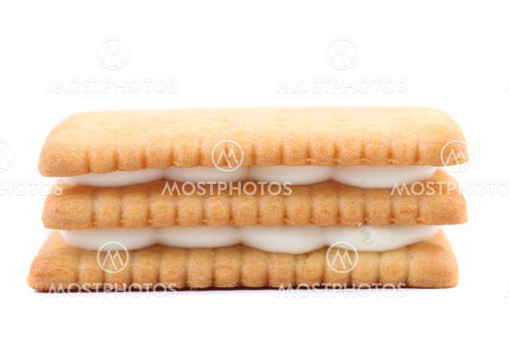 Custard cream biscuits.