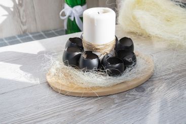 Tutorial How to make Easter table decoration with egg...