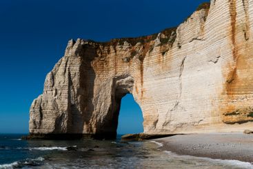 Beautiful seaside landscape of cliffs on the Normandy...