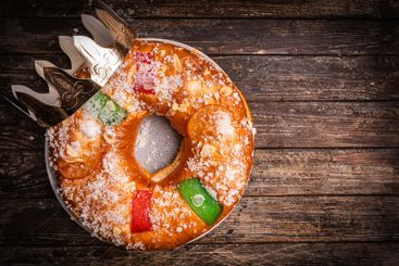 Roscon de reyes is a traditional Spanish Christmas...