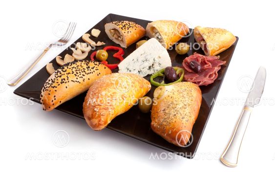 Selection of Pate Stuffed Mushroom, Blue Cheese and Pastrami