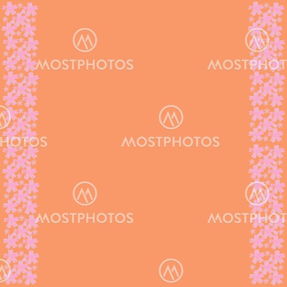 Flower frame of frame on background