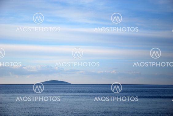 View at a blue island