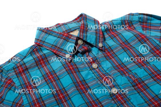 Red and blue checkered shirt