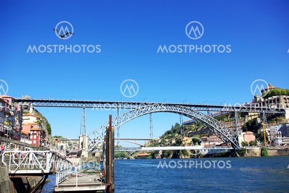 D. luis bridge in porto portugal
