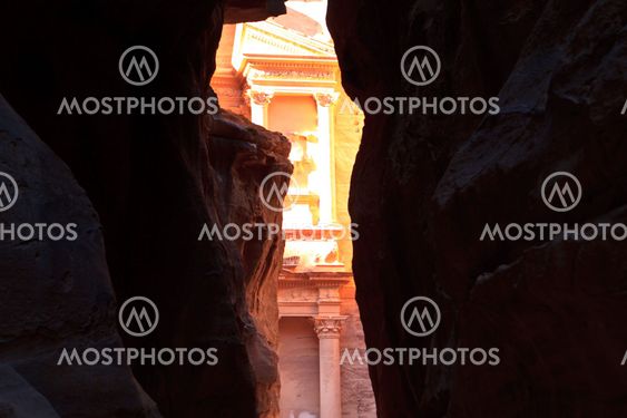 As-Siq Petra, Lost rock city of Jordan. UNESCO world heritage site and one of The New 7 Wonders of the World.